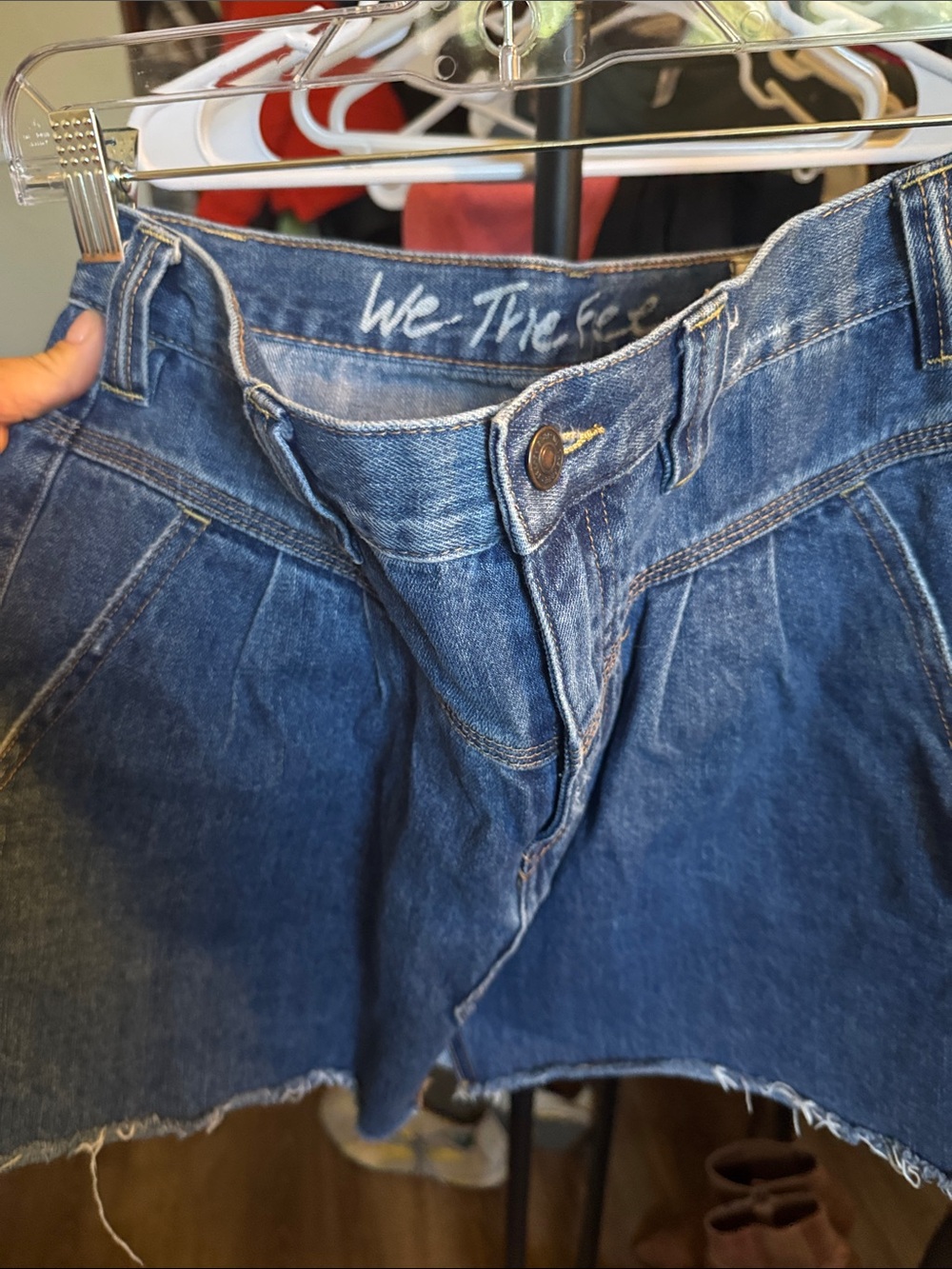 Free People Jean Skirt
